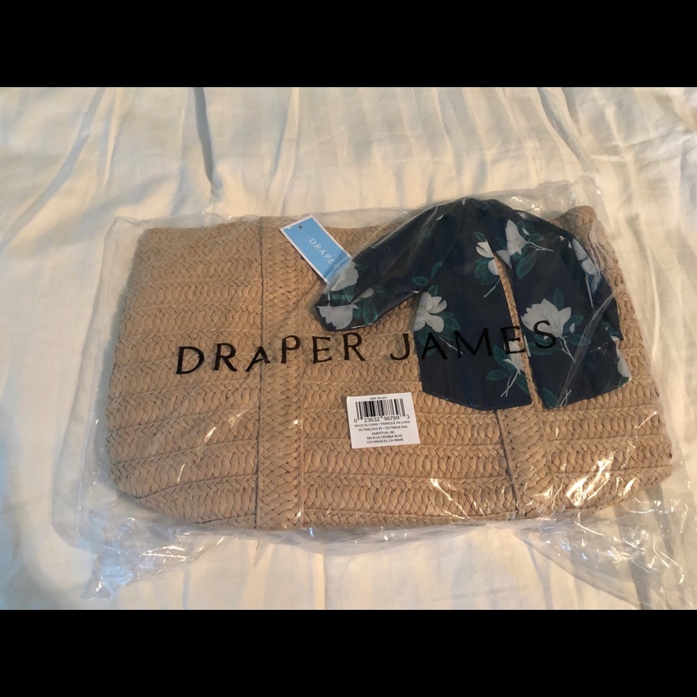 Draper James Straw Summer Bag